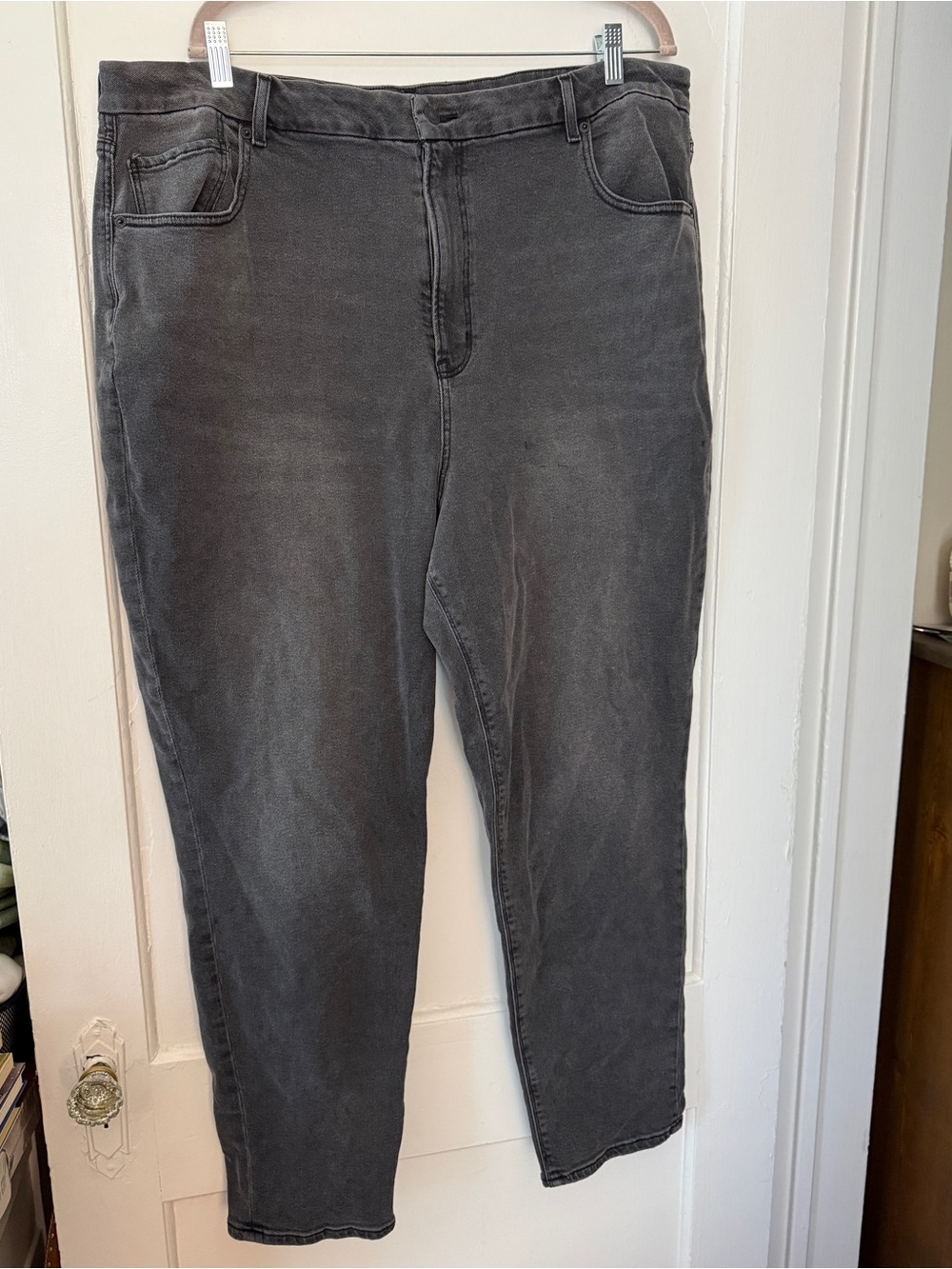 American Eagle Black Curvy Mom Jean US 22 Long